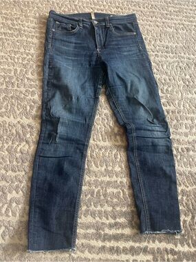 rag & bone Women's Skinny Jeans - Dark Blue Wash